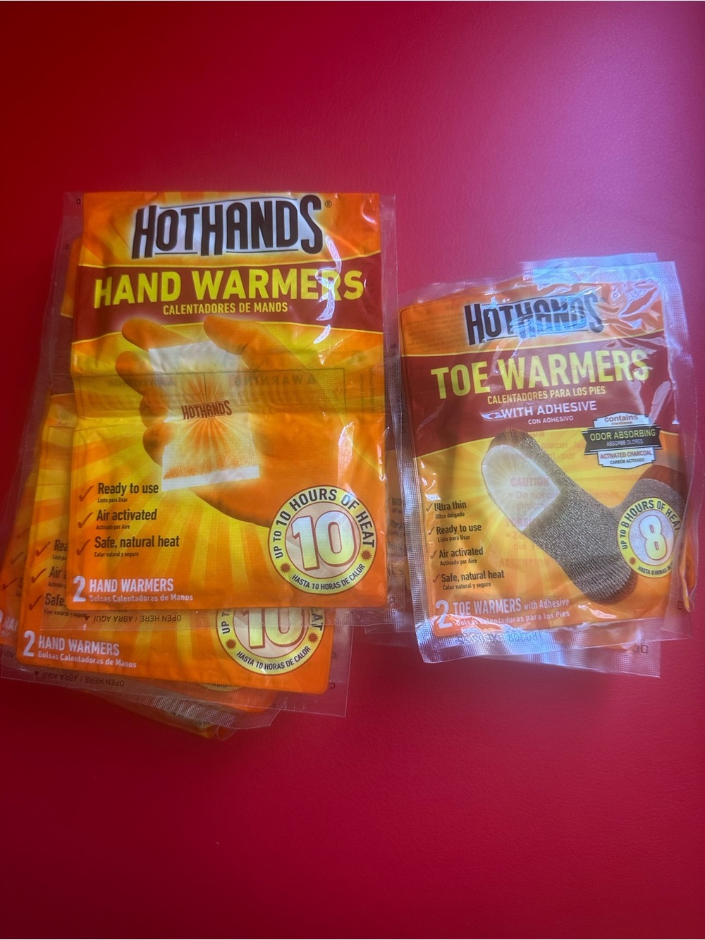 BUNDLE DEAL•7 Hand Warmers &12 Toe Warmers •10 Hour Heat